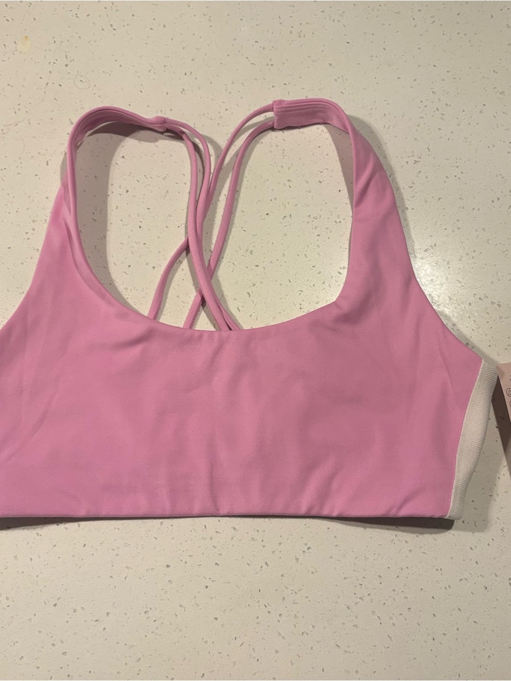 Spiritual Gangster Pink Crisscross Back Sports Bra